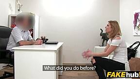 model surrenders vibrator control to stern new boss during casting interview