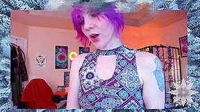 Hey cuties, check my horny girlfriend's nympho camshow fingering her huge tits with vibrator – part 1!