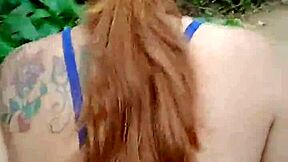 hey, let his friend suck my tits deep in the woods...