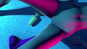 Giantess nighttime anal vore stretches huge fetish toy insertion