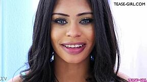 Ebony beauty shares intimate first sex stories during steamy casting interview