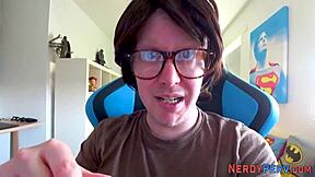 Yorkshire nerd pounds her then blasts facial cumshot