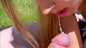 ever risk public outdoor pov fuck? blonde milf lenushka doll squirts huge everywhere