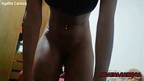 Agatha carioca shoves rexona deep in wet webcam ass and tits