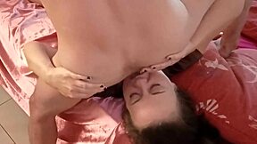 french amateur in satin lingerie gets pussy fucked deepthroat balls lick ass to mouth