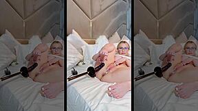 Mia Malkova's Glasses Slip as Fuck Machine Creams Her Pussy Deep