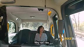 damn that french ebony couldn't wait to cheat quick in the backseat taxi ride