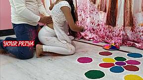 oh man priya you made holi unforgettable fucking me like that stepbro