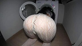 sentence case: tight teen stepsis seduces with juicy round ass for pov creampie doggystyle pounding