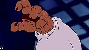 beast muscles bulge in furry growth spurt