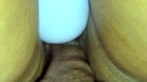 Ever wonder what's dripping from that sexy latina wife's tight pussy closeup?