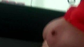 Aussiefox Teases Truckers with Her Tits