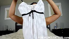 Shove that fat femdom dildo balls deep into your tight bdsm sub hole now