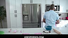 Kitchen Free Use Fantasy Turns Nude Teen Wild