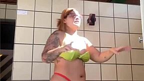 Neighbor invites me poolside flashing my swollen eager pussy?