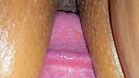 Ever wonder what's dripping from that sexy latina wife's tight pussy closeup?