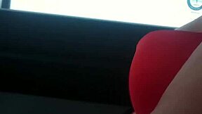Aussiefox Teases Truckers with Her Tits