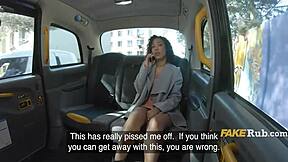 damn that french ebony couldn't wait to cheat quick in the backseat taxi ride