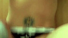 Bound on desk, gagging deepthroat while slapped and choked submissive