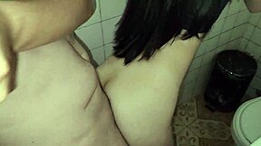 fucking the bathroom service employee all sneaky like 😏💦