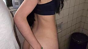 fucking the bathroom service employee all sneaky like 😏💦