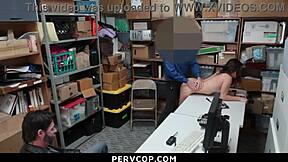 Pervcop Detains Shoplifting Teen for Doggystyle Punishment