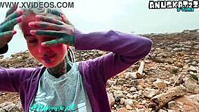 Suck my cock deep public then take facial load