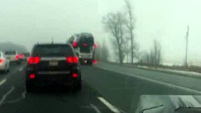 Aussiefox Teases Truckers with Her Tits