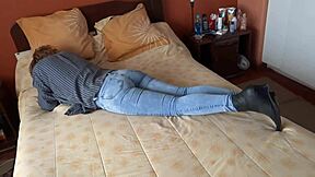 i get hot stepmom's permission to jerk off to her big ass