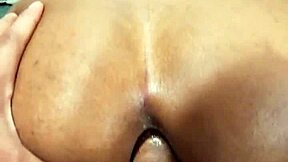 Brazilian prostitute's perfect huge ass gapes wide from rough doggystyle anal pounding sessions