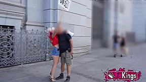 sandra v hunts street studs kissing guys and gals for rough doggystyle pounding