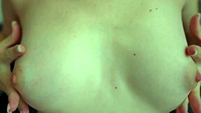 Close Up Puffy Nipples on Petite Teen's Small Natural Tits