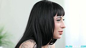 Jessie Lee Gags on Monster Cock in Brutal Alternative Deepthroat Face Fuck Choke Fest