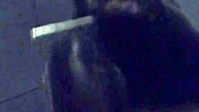 asian wife masturbates hard with dildo vibrator in gym shower