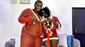 SSBBW Mrs Claus Threesome Tease