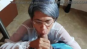 stepbro cock sucked kneeling standing bent over doggy till milking every drop spanish homemade taboo