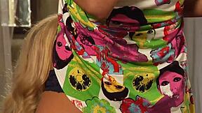 Chained lesbian slave bound in handcuffs desperately tries escaping femdom prison