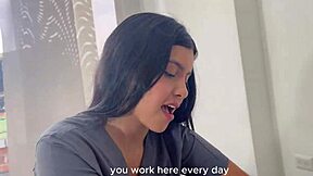 BIG ASS Masseuse Camila Henao RIDES TASTES Deepthroats BBC Rough!