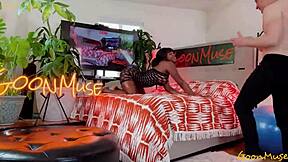 Busty Beauty Amari Anne's Tight Oiled Pussy Grips Monster Cock in Missionary POV