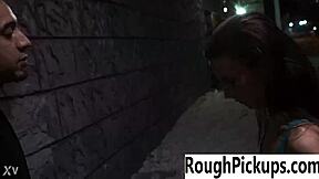 rough pickup stranger bent over for hard ass pounding sex