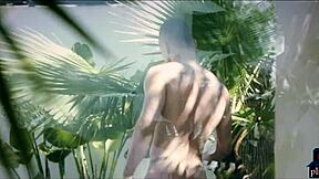 her heart races as housewife milf blonde surrenders to gardener's touch outdoors feeling every deep emotion