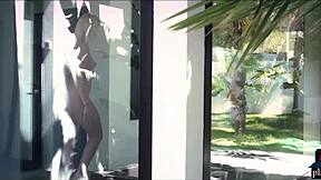 her heart races as housewife milf blonde surrenders to gardener's touch outdoors feeling every deep emotion