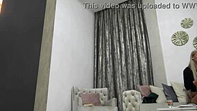 big tits milf art teacher and tattooed german assistant's long legs casting tease