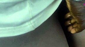 Big cock neighbor rides my fat ebony ass while hubby works 😈🍑