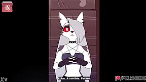 loona fingers her furry pussy in solo masturbation frenzy