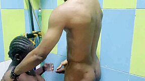 Shower BATH Turns WILD With Big Ass Ebony HARDCORE FUCK And MOANING.