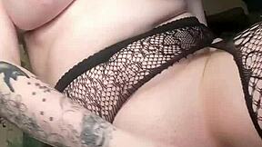 Does This Plugged Chubby Babe Squirt Hard from Butt Plug Vibrator Combo?