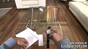 Ready to finger and titty fuck gaping hot brunettes in interactive gym club?