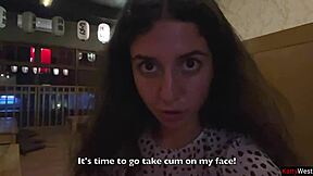 i suck huge dick in sushi bar toilet then eat rolls with cum on face