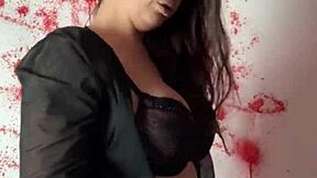 I'm your busty curvy European secretary dominating you humiliating with femdom jerk off instructions in pov